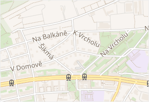 Pod vrcholem v obci Praha - mapa ulice