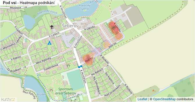 Pod vsí - mapa podnikání