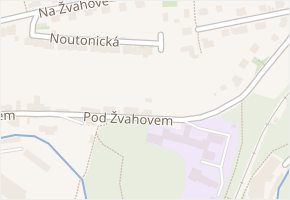 Pod Žvahovem v obci Praha 6 - mapa ulice