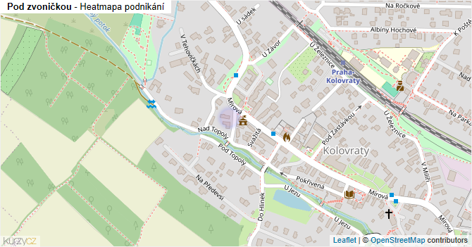 Pod zvoničkou - mapa podnikání