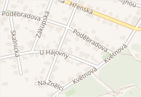 Poděbradova v obci Praha - mapa ulice