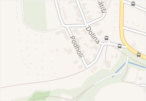 Podholí v obci Praha - mapa ulice
