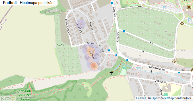 Podholí - mapa podnikání