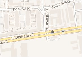 Podkovářská v obci Praha - mapa ulice