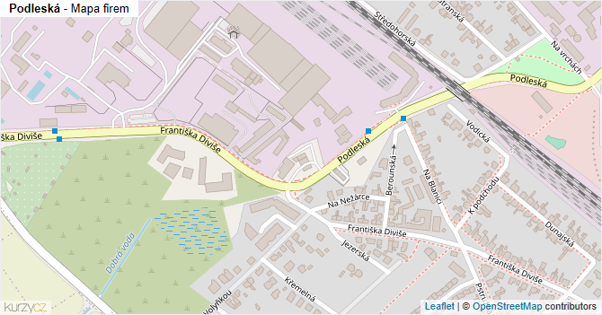 Podleská - mapa firem