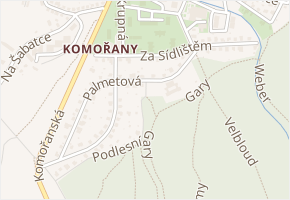 Podlesní v obci Praha - mapa ulice