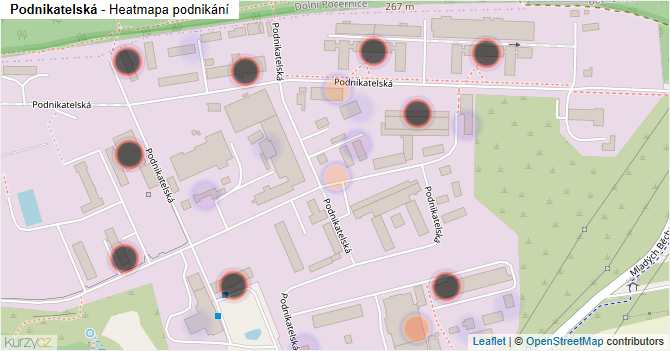 Podnikatelská - mapa podnikání