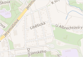Podohradská v obci Praha 4 - mapa ulice