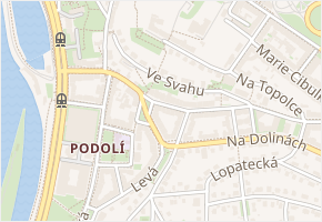 Podolské schody v obci Praha 1 - mapa ulice