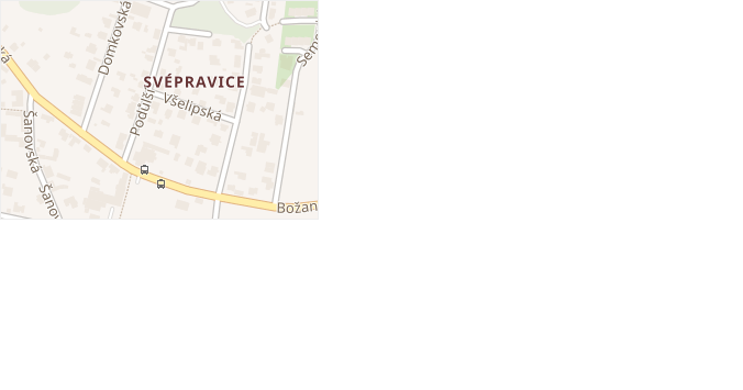 Podůlší v obci Praha - mapa ulice