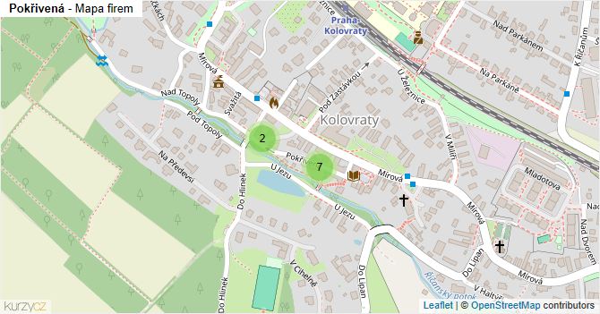 Pokřivená - mapa firem