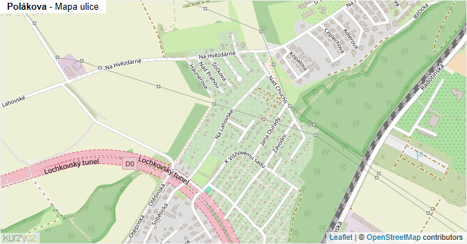 Polákova - mapa ulice