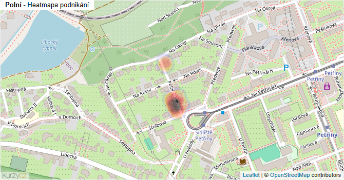Polní - mapa podnikání
