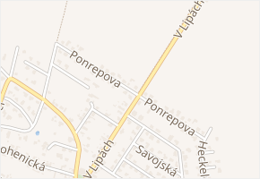 Ponrepova v obci Praha 2 - mapa ulice