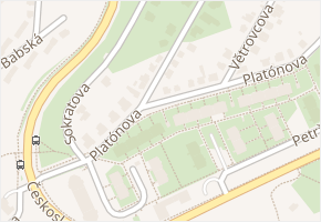 Popovova v obci Praha 10 - mapa ulice
