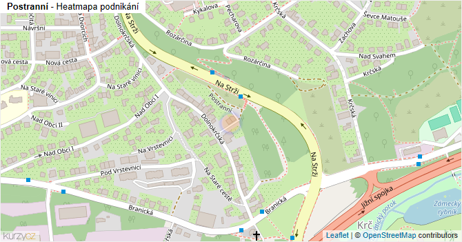 Postranní - mapa podnikání