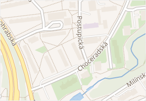 Postupická v obci Praha - mapa ulice