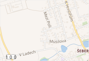 Pouchova v obci Praha - mapa ulice