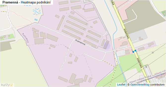 Pramenná - mapa podnikání