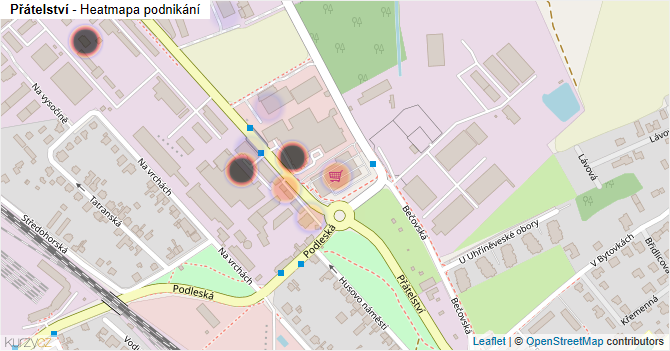Přátelství - mapa podnikání