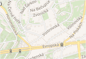 Pražákovská v obci Praha - mapa ulice
