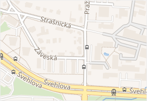 Pražská v obci Praha 5 - mapa ulice