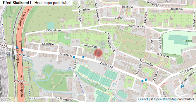 Před Skalkami I - mapa podnikání