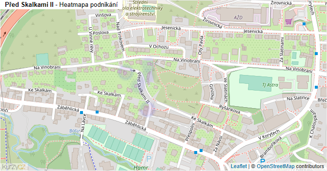 Před Skalkami II - mapa podnikání