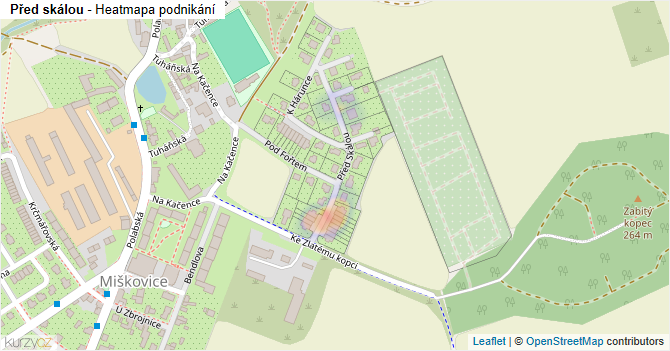 Před skálou - mapa podnikání