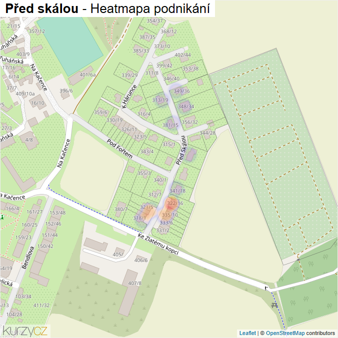 Mapa Před skálou - Firmy v ulici.