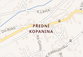Přední Kopanina v obci Praha 2 - mapa části obce