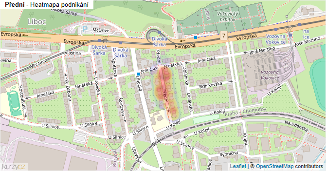Přední - mapa podnikání