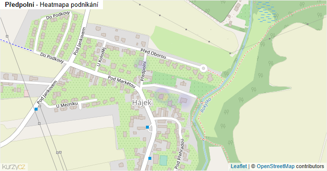 Předpolní - mapa podnikání