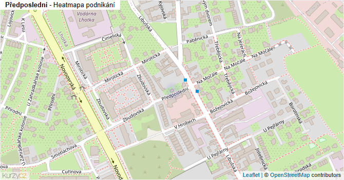 Předposlední - mapa podnikání