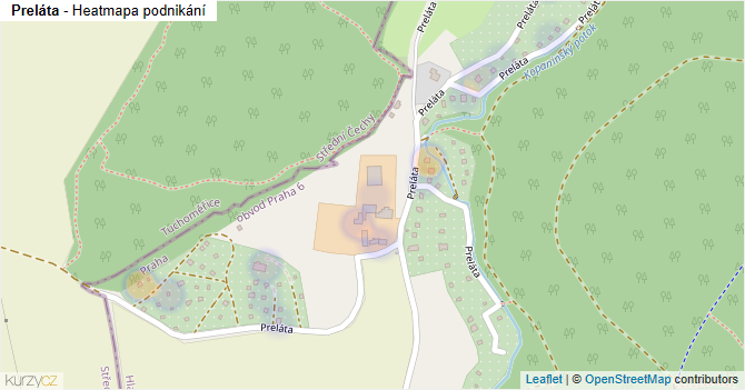 Preláta - mapa podnikání