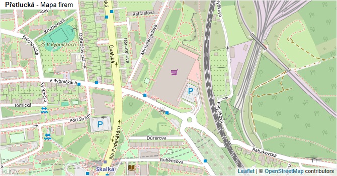 Přetlucká - mapa firem