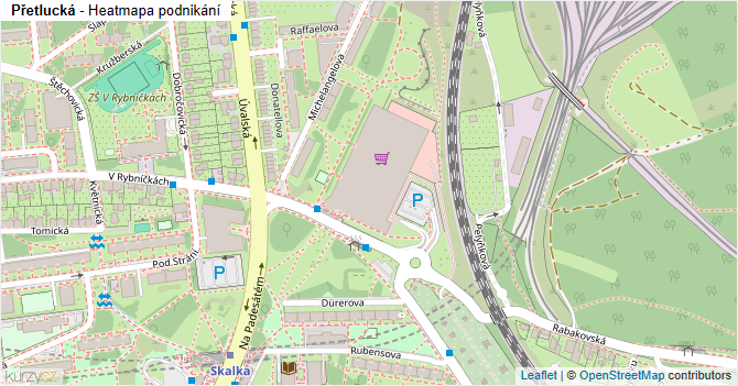 Přetlucká - mapa podnikání