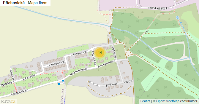 Příchovická - mapa firem