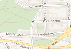 Primátorská v obci Praha - mapa ulice
