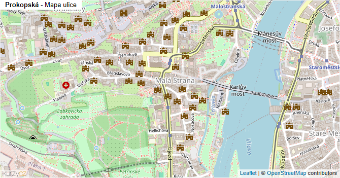 Prokopská - mapa ulice