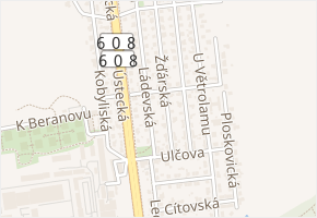 Protilehlá v obci Praha 1 - mapa ulice