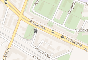 Průběžná v obci Praha 4 - mapa ulice