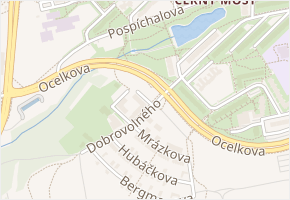 Půdova v obci Praha - mapa ulice