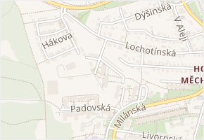 R.A. Dvorského v obci Praha - mapa ulice