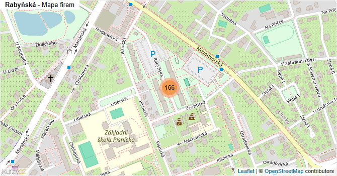 Rabyňská - mapa firem