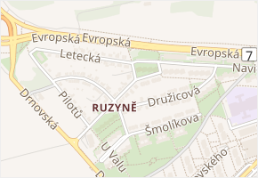 Radistů v obci Praha 2 - mapa ulice