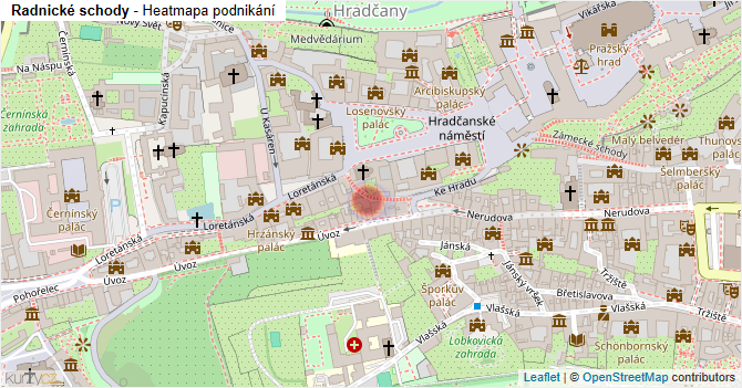 Radnické schody - mapa podnikání