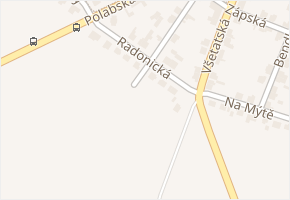 Radonická v obci Praha - mapa ulice