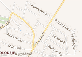 Radostavická v obci Praha 13 - mapa ulice