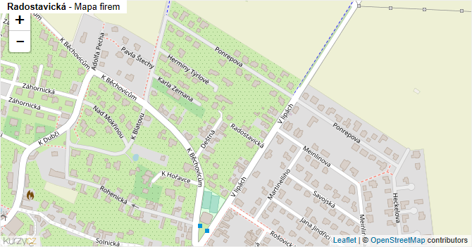 Radostavická - mapa firem